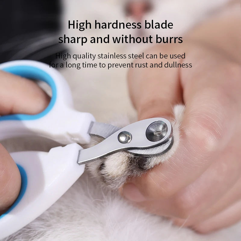 Professional Stainless Steel Cat and Dog Nail Clippers for Grooming Small Pets