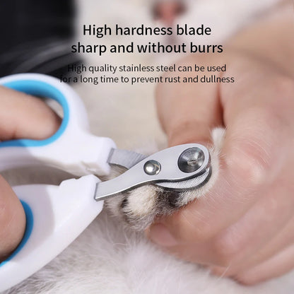 Professional Stainless Steel Cat and Dog Nail Clippers for Grooming Small Pets