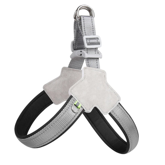 Reflective No-Pull Pet Harness for Small to Medium Dogs and Cats - Adjustable Vest for Puppies, Pugs, Chihuahuas, and Bulldogs