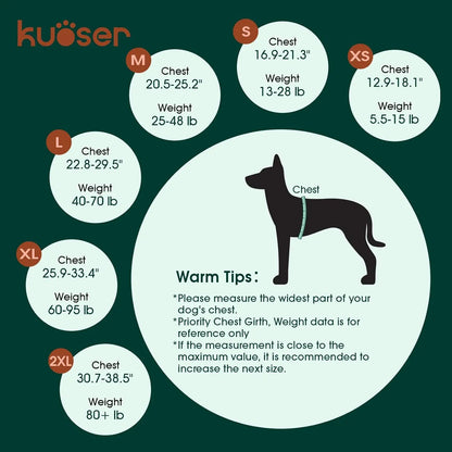 Kuoser Dog Life Jacket High Buoyancy, Reflective Dog Life Vest for Swimming Boating, Adjustable Small Medium Large Dog Lifejacket, Lightweight Dog Life Preserver Rescue Handle Spring Summer Pool