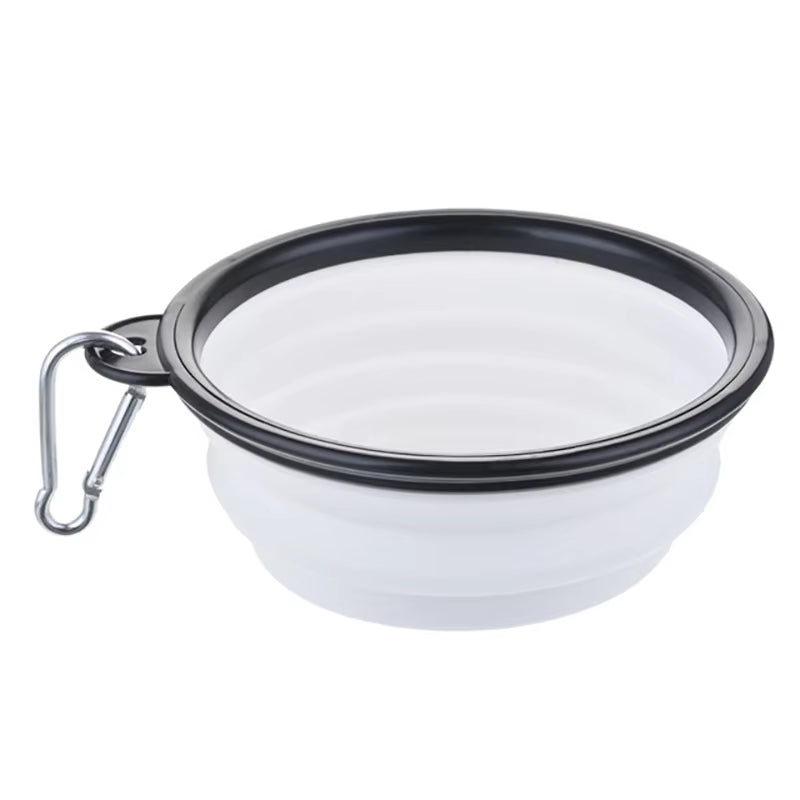 350/1000Ml Large Collapsible Dog Pet Folding Silicone Bowl Outdoor Travel Portable Puppy Food Container Feeder Dish Bowl
