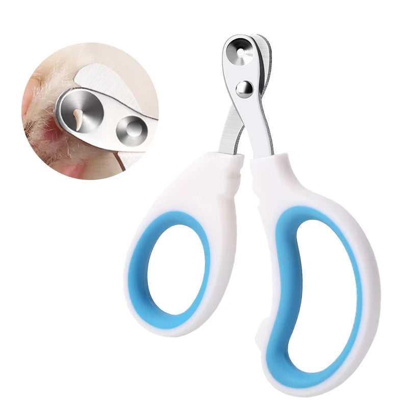 Professional Stainless Steel Cat and Dog Nail Clippers for Grooming Small Pets