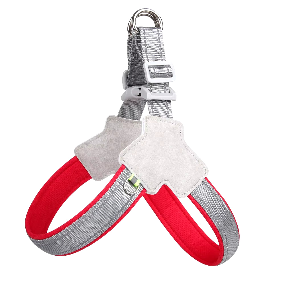 Reflective No-Pull Pet Harness for Small to Medium Dogs and Cats - Adjustable Vest for Puppies, Pugs, Chihuahuas, and Bulldogs