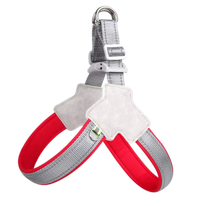 Reflective No-Pull Pet Harness for Small to Medium Dogs and Cats - Adjustable Vest for Puppies, Pugs, Chihuahuas, and Bulldogs
